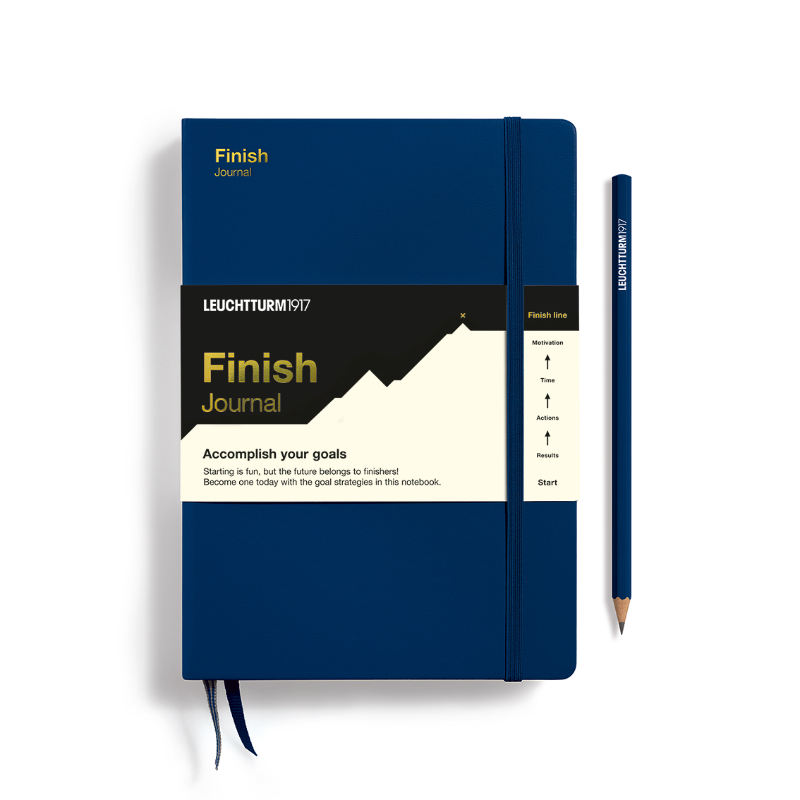 Finish Journal Medium (A5), Marine, Inglés